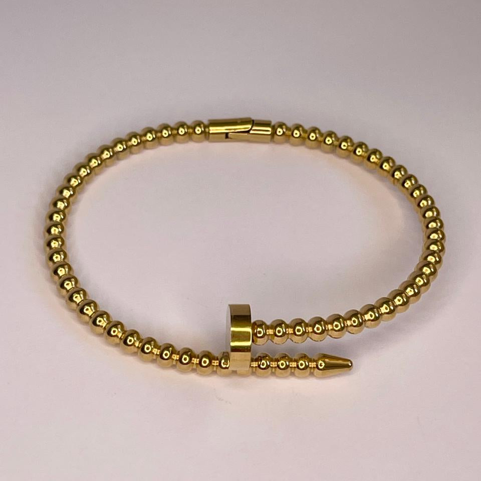 Beaded Spike Cuff Bangle