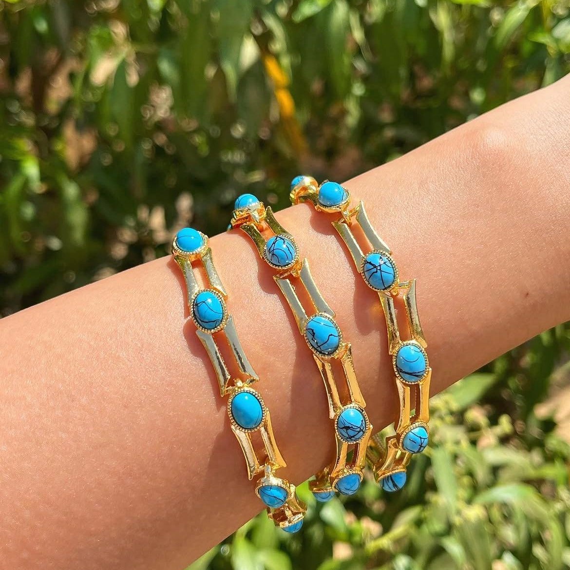 Turquoise Link Bracelet