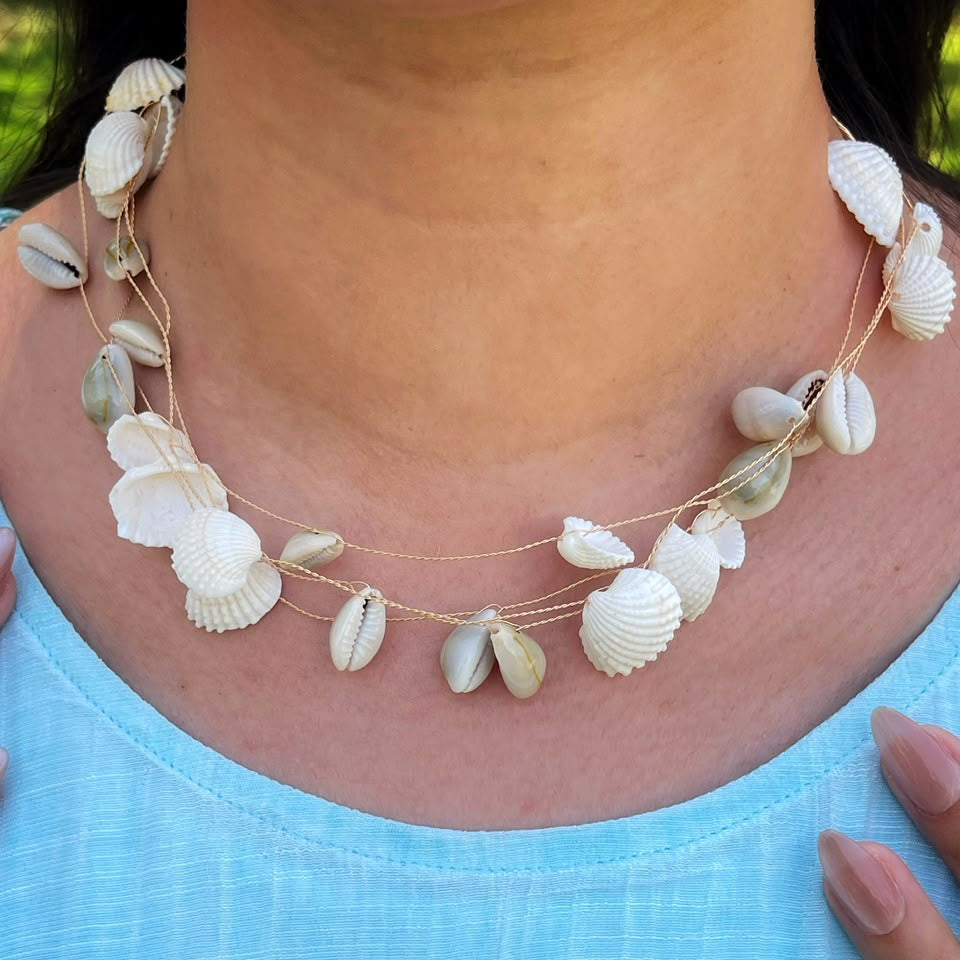 Ivory Shell Cluster Choker