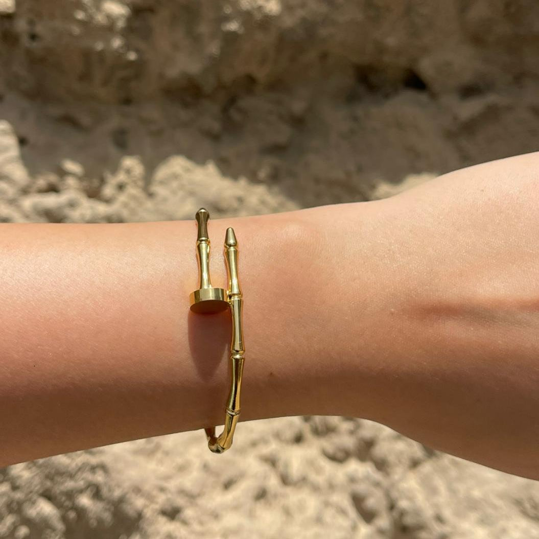 Bamboo Cuff Bangle